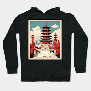 Zhengzho China Vintage Poster Tourism Hoodie